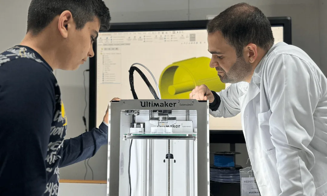 Makine ve Tasarım Teknolojileri atölyesinden bir kare